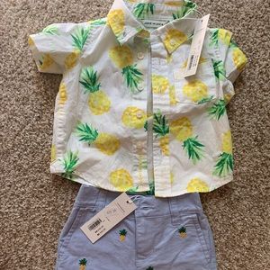 Janie and Jack pineapple set